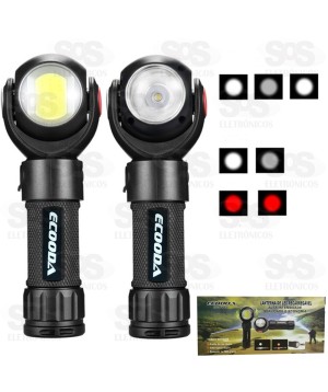 Lanterna LED Rotação 360 graus e imã Ecooda ec-6133