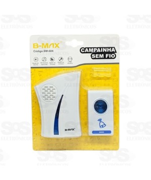 Campainha Sem Fio Receptor a Pilha B-Max BM604