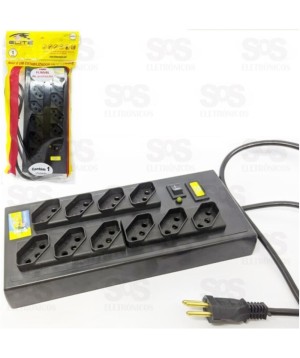 Filtro De Linha 10 Tomadas Bivolt Elite AnnLux