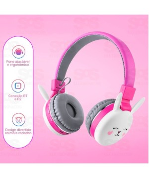 Fone de Ouvido Sem Fio Animais Xtrad LC-866