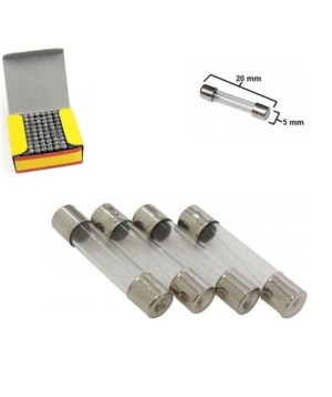 Fusivel de Vidro 8A 5x20mm Com 100 Unidades