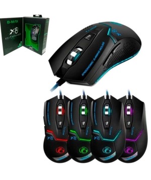 Mouse  Óptico om fio para Jogos Gamer B-MAX X8