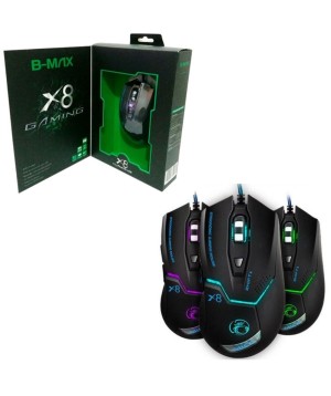 Mouse  Óptico om fio para Jogos Gamer B-MAX X7