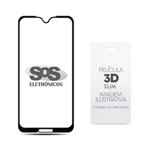 Película 3D Preta Samsung A10 Slim