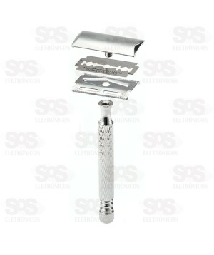 Aparelho De Barbear em Metal Com Lâmina SQ-1732