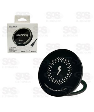 Carregador Rápido Por indução 15W Exbom TQI-F20SPTC