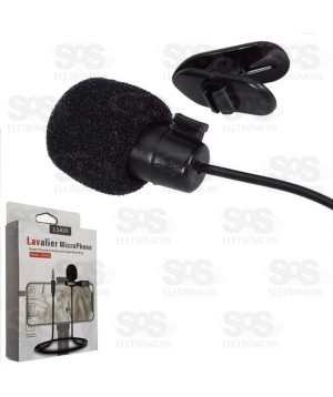 Microfone De Lapela Estéreo 3.5mm  HSX-M01