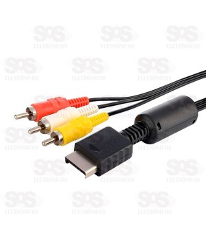 Cabo 3 RCA Para PS2 1,8 Metros It-Blue LE-1019