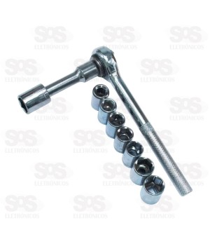 Kit Chave de Catraca 3/8 Polegadas 10 Peças FBG 3213