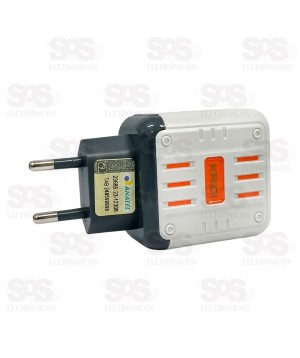 Carregador Turbo USB+PD 45W Com Cabo Iphone Kaidi KD-692CL