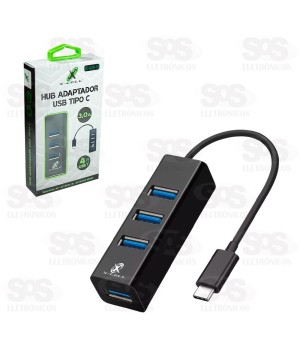 Hub USB 3.0 Com 4 Portas X-Cell XC-HUB-10
