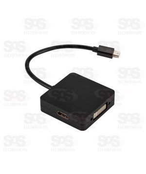 Cabo Adaptador Mini Displayport Para HDMI/DVI/VGA X-Cell XC-ADP-27