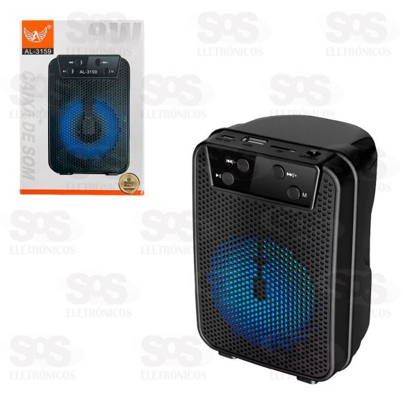 Caixa De Som 8W Bluetooth/USB/TF/FM Altomex AL-3159