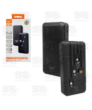 Carga Extra 20.000mAh Com 4 Interfaces Altomex PN-965