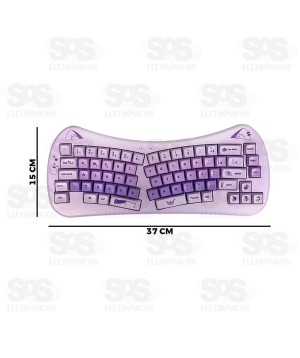 Kit Teclado e Mouse Sem Fio Gatinho À Pilha Altomex AL-313 M