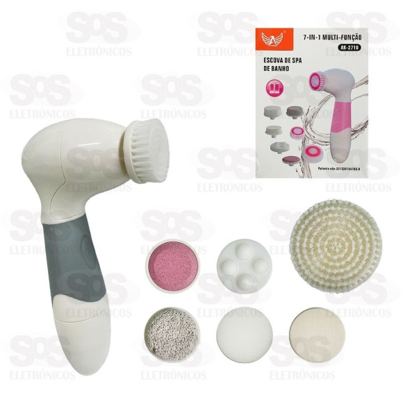 Escova De Limpeza Facial 7 Acessórios Altomex AK-2710