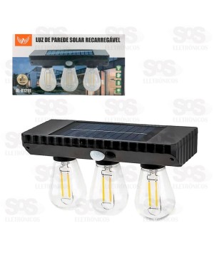Luz de Parede Luminária Solar Com Sensor Altomex AL-B1291