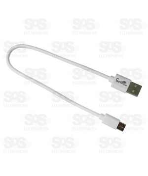 Cabo USB Para Type C 4.8A 30CM Eletromex EL-3128-TY