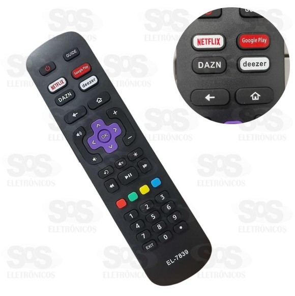 Controle Remoto AOC Deenzer e DAZN EL-7839