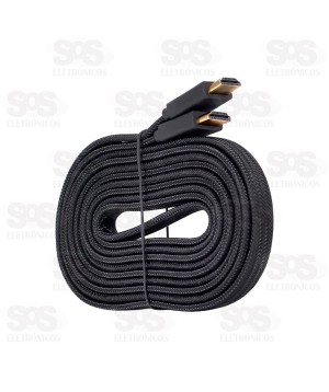 Cabo HDMI 4K 20 Metros Malha Blindada Eletromex EL-8107