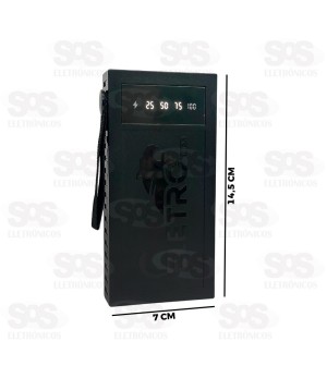 Carga Extra 10.000mAh 4 Interfaces Eletromex EL-2916