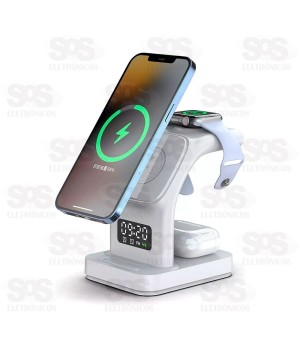 Carregador Magnético Sem Fio 5 Em 1 Eletromex EL-2905