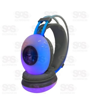 Fone De Ouvido Bluetooth Com LED Eletromex EL-1508