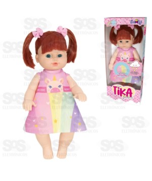 Boneca Tika Frases Falas Diferentes Ruiva Nova Toys 1162