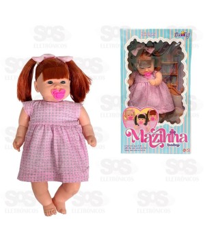 Boneca Mazinha Baby Ruiva Nova Toys 1180