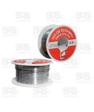 Estanho em Fio 0.8mm para Solda 150G BAR-323002-2