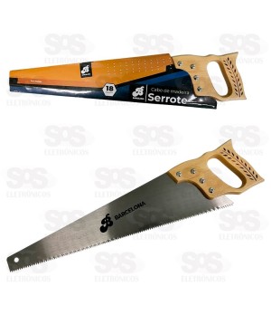 Serrote Com Cabo de Madeira 18 Polegadas Barcelona BAR-314015-5