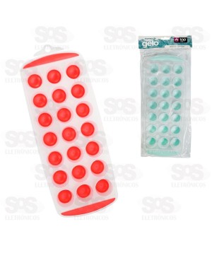 Forma Para Gelo Fundo De Silicone 21 Divisões Top Útil TOP0365