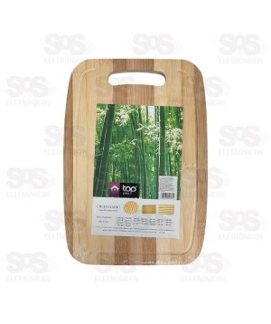 Tábua De Bambu Para Corte 34x24CM Top Útil TOP0896