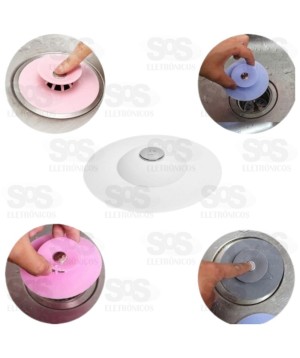 Ralo De Silicone 10cm Top Útil TOP0725