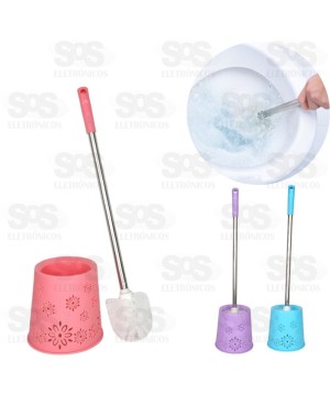 Escova Sanitária Com Suporte Cores Sortidas TOP0208