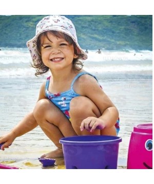 Balde Boneco 7 Peças Rosa Poliplac 6358