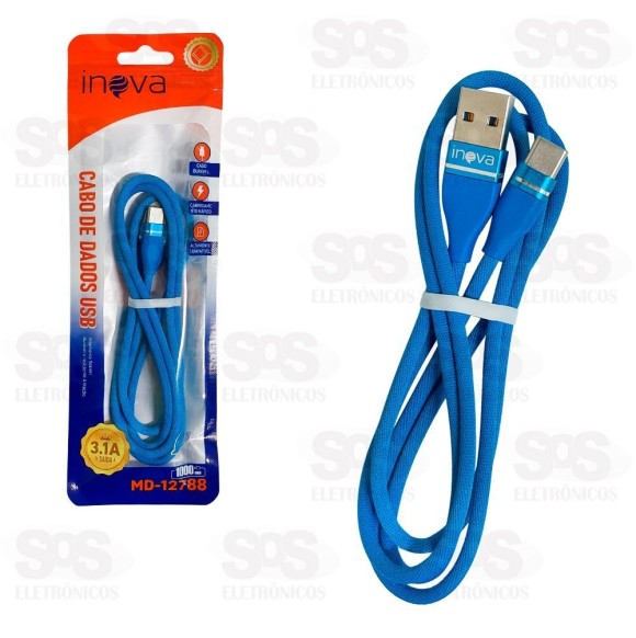 Cabo De Dados 3.1A Type C 1 Metro Inova MD-12788