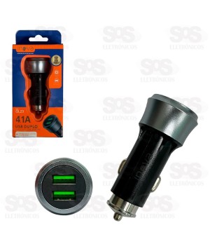 Carregador Veicular 3.4A Com 2 USB Inova CAR-G35