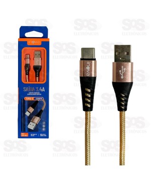 Cabo De Dados Type C 3.4A 2 Metros Inova CBO-6011