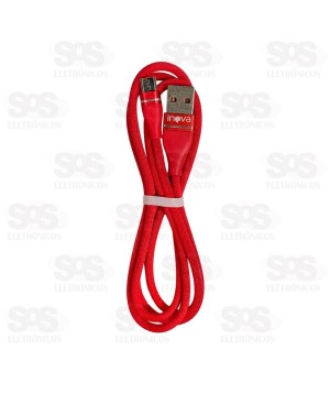 Cabo De Dados 3.1A Micro USB V8 1 Metro Inova MD-12787