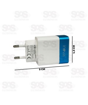 Carregador USB 3.0 20W Com Cabo Type C Inova CAR-5239C