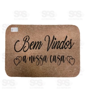 Tapete Macio Para Porta Antiderrapante 53x37CM Estampas Variadas