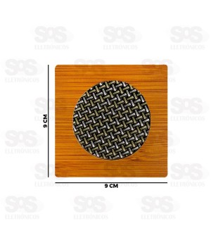 Kit Porta Copo Quadrado 4 Peças 9x9CM Caerus CRS-2287