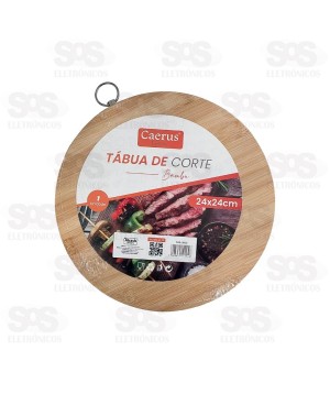 Tábua De Bambu Para Corte 24x24CM Caerus CRS-2833
