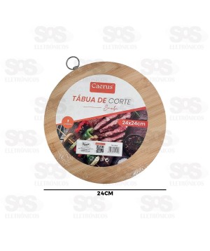 Tábua De Bambu Para Corte 24x24CM Caerus CRS-2833