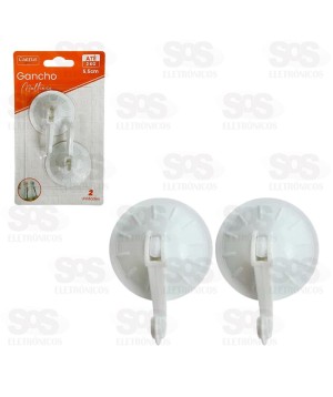 Ganchos Multiuso de Plástico 2 Peças Caerus CRS-2330