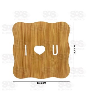 Descanso de Panela Quadrado Madeira 16,5CM Caerus CRS-2533