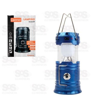 Lampião Solar Lanterna De LED Camping Caerus CRS-2203