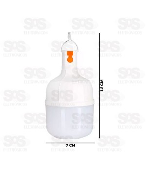 Lâmpada De Emergência Recarregável LED 18W Caerus CRS-2205