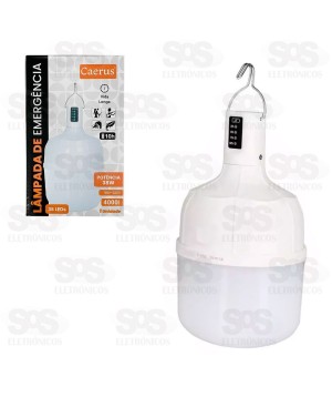 Lâmpada De Emergência Recarregável LED 38W Caerus CRS-2206